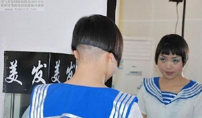 Unique Popular Hairstyle in China. Many Women in China Like This Trend