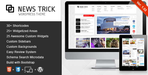 NewsTrick - Responsive WordPress Magazine / Blog - ThemeForest Item for Sale
