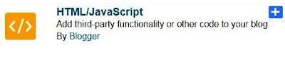 html javascript option in add a gadget