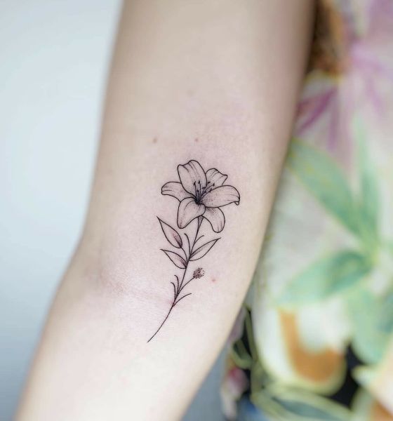 Mini tatuagens femininas delicadas de flores - 95 fotos e modelos