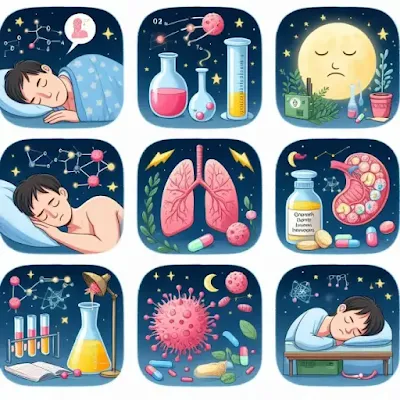 Sleep is closely related to hormone secretion. Growth hormone and melatonin are secreted during sleep, helping cell regeneration and recovery.