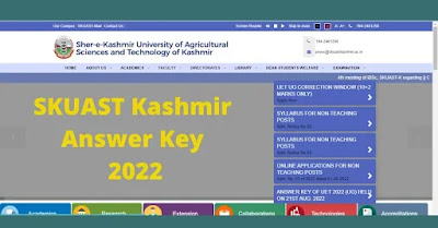 skuast-kashmir-answer-key-2022