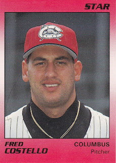 Fred Costello 1990 Columbus Mudcats card
