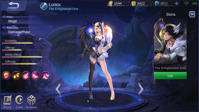 Hero Lunox - Sang Malaikat Kegelapan