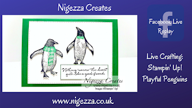 Nigezza Creates  Live With Stampin' Up! Playful Penguins 