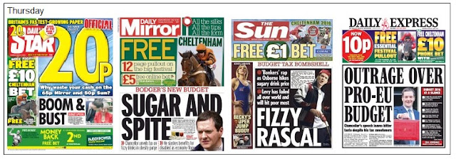 Cheltenham front pages