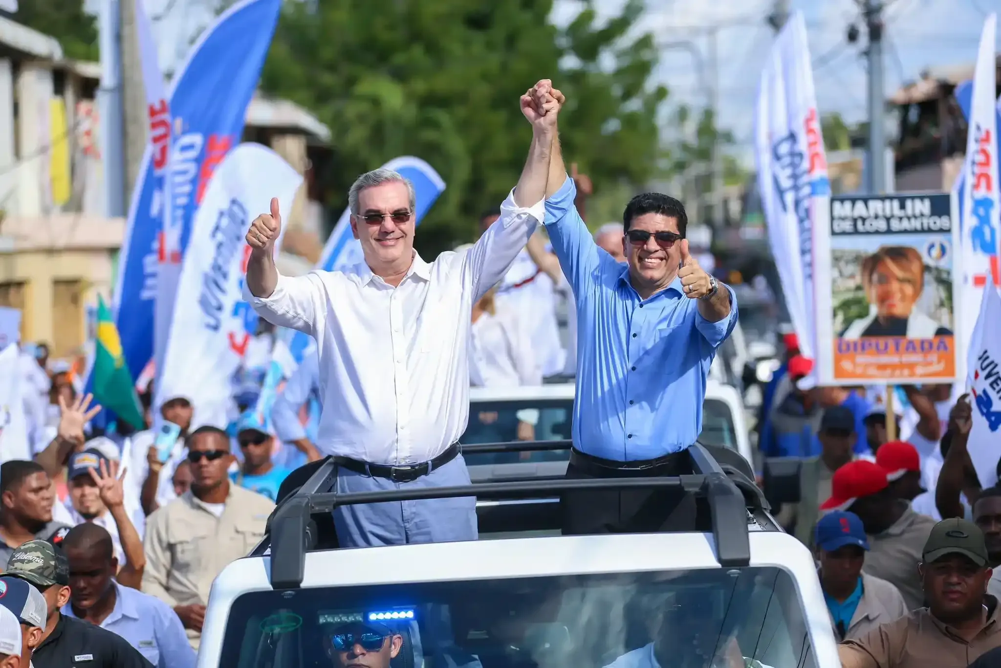 Luis Abinader y Dio Astacio