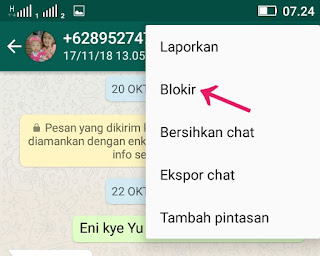 Blokir no WA