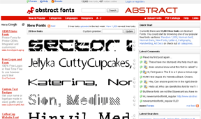 Abstract Fonts