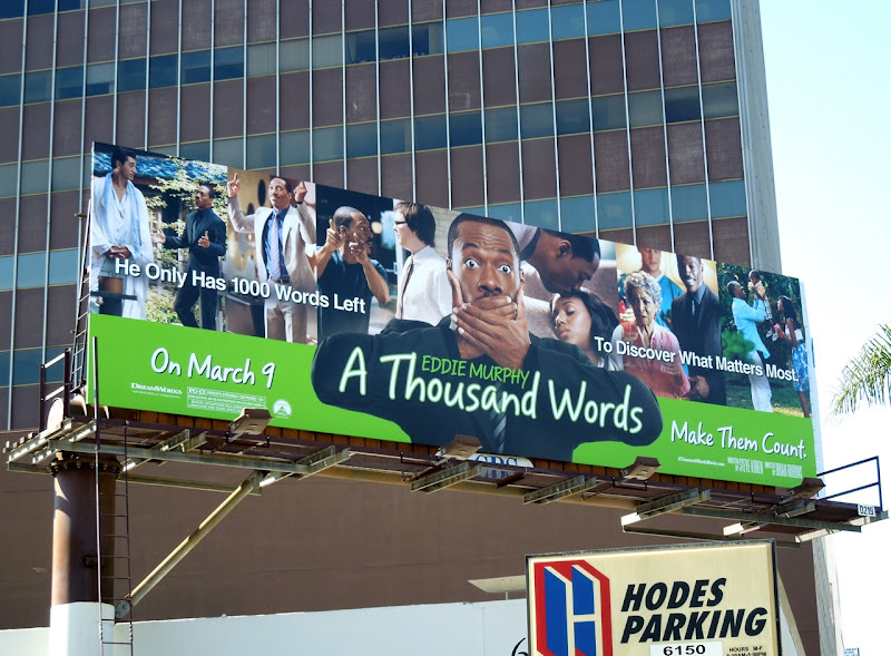 A Thousand Words movie billboard