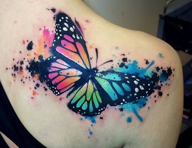 tatuagens de borboletas para as meninas