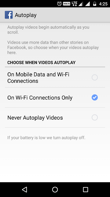 Video Auto-Play on wifi in facebook