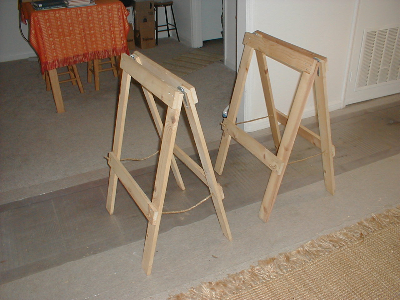 Folding Sawhorse Plans http://www.postmodernpolymath.com/2010/08/built 