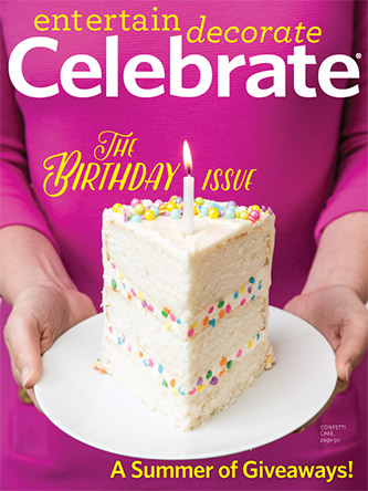 Birthday Party Ideas with Celebrate Magazine - BirdsParty.com