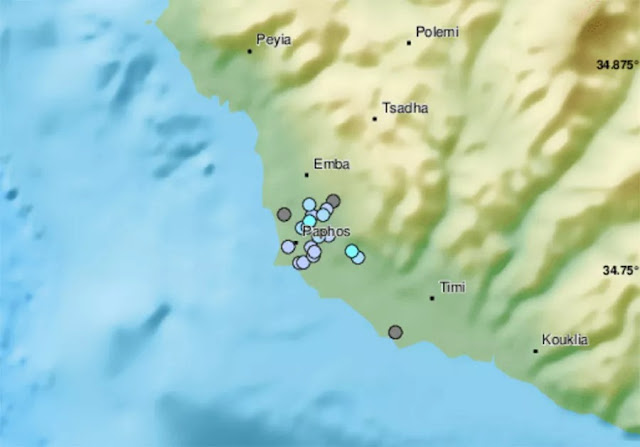 Earthquake felt in Paphos south Cyprus