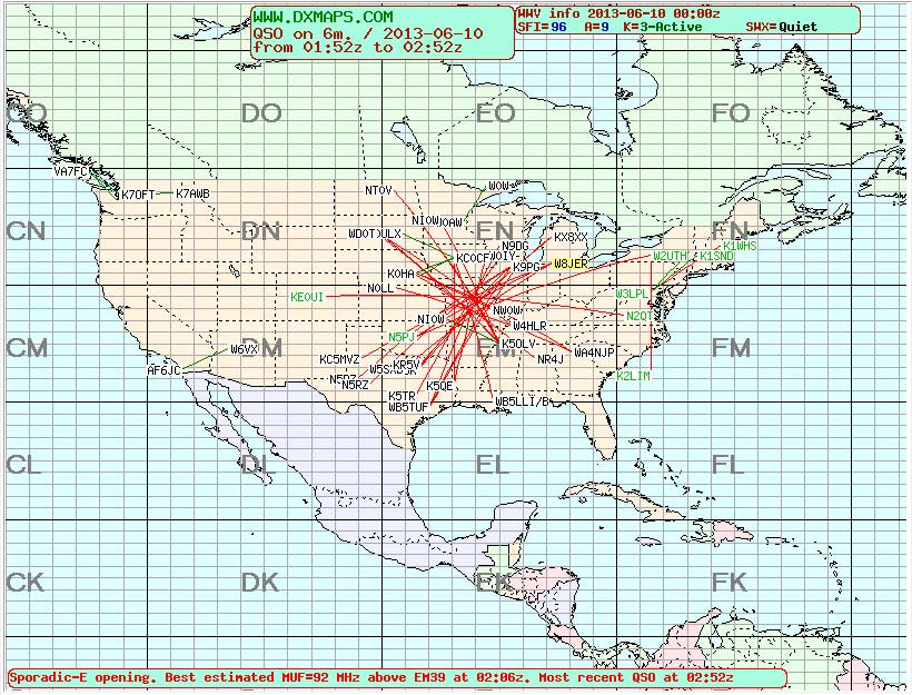 6 meter propagation map Reverse Beacon 6 Meters And The Power Of The Reverse Beacon Network 6 meter propagation map