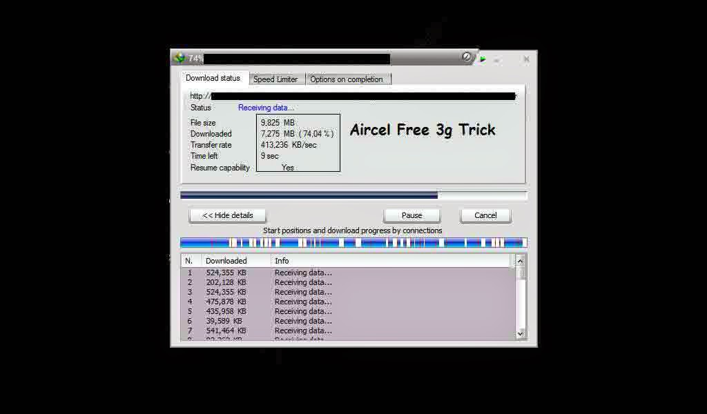 Aircel Free 3g Trick 2015