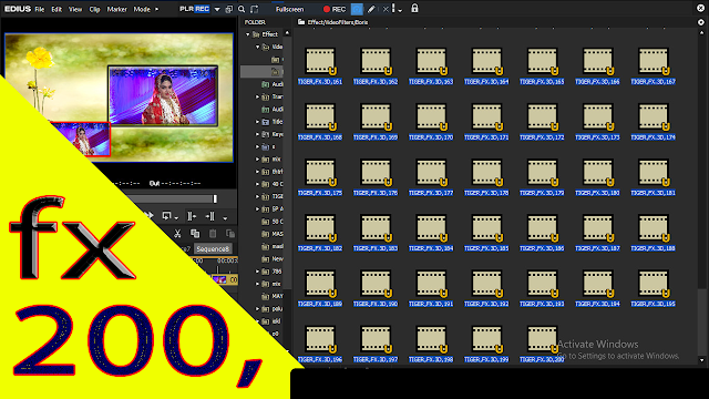 200 FX AUTOMATIC EFFECTS FOR EDIUS 7/8/9/ 2019 3D WEDDING DOWNLOAD