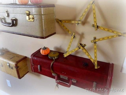 wall of suitcases