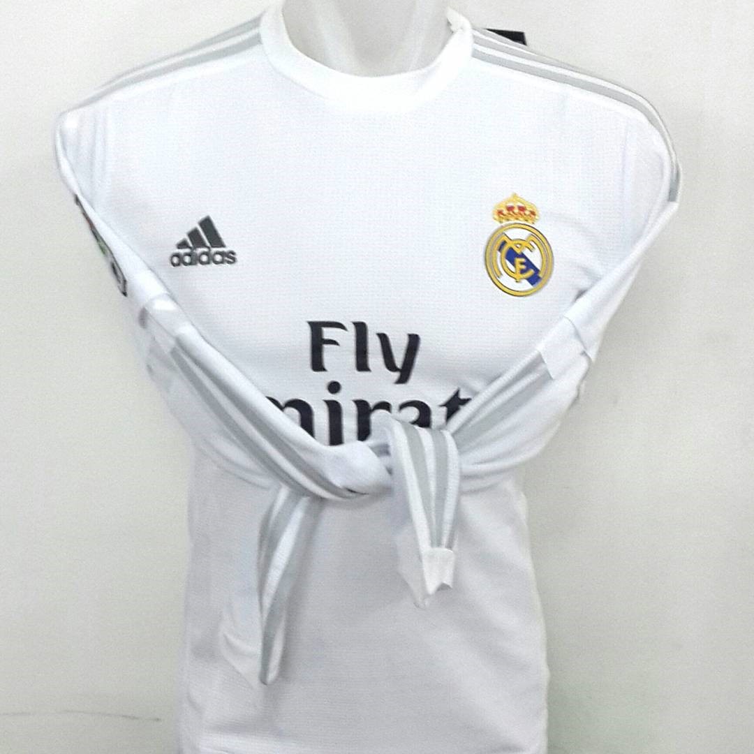 Jual Jersey LS Real Madrid Home Terbaru Musim 2015 2016 Enkosa Sport