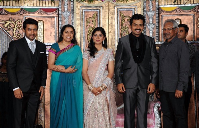 Wedding Reception Cute Pics of karthi 2011