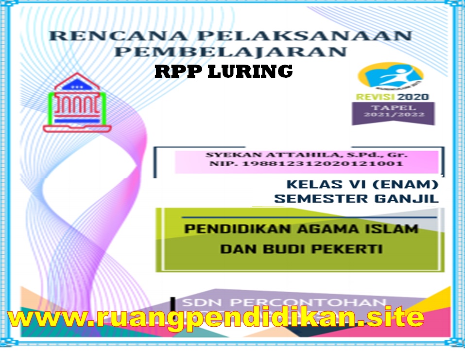 RPP Luring 1 Lembar PAI dan BP Kelas 6 SD/MI Semester