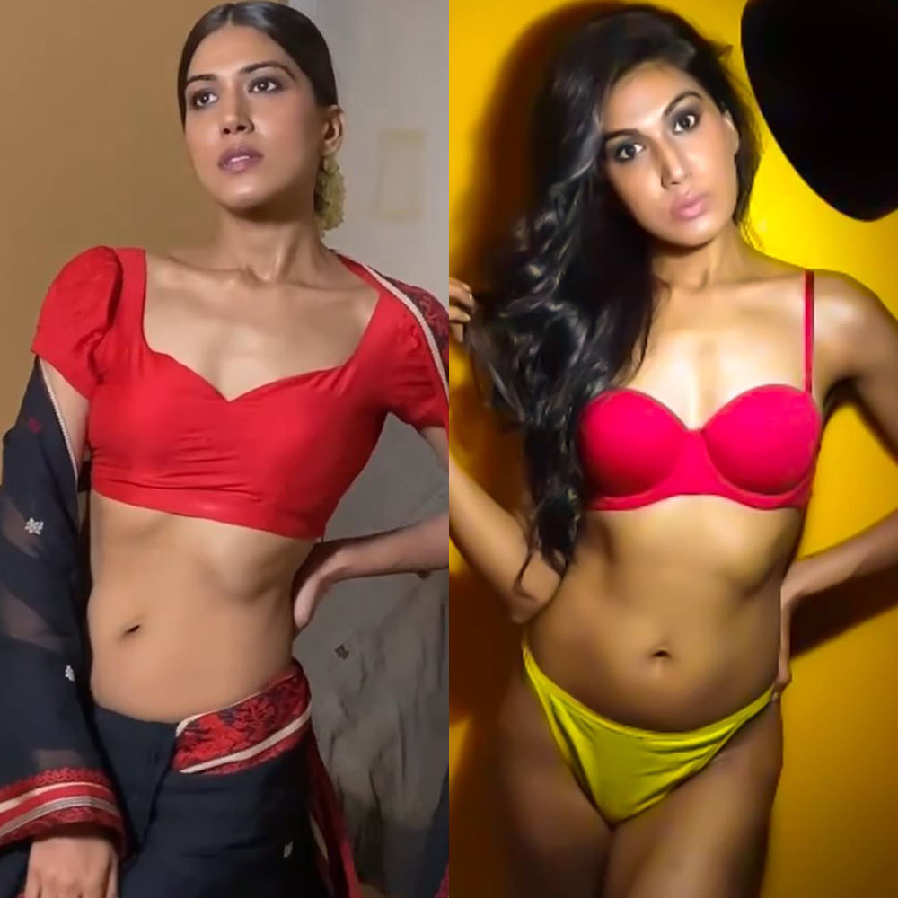 Ashmita Jaggi saree vs bikini hot actress