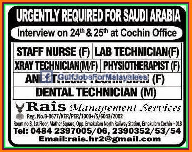 Urgent Job Requirement for KSA