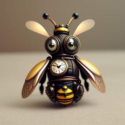 Steampunk Bee Statue Miniature 3D amazingwallpapersa blogspot com (10)