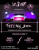 No Crafts, fiesta presentación videoclip de Feeling Sick