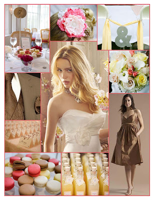 Welcome to a Weekend Wedding in Pink Brown Yellow Ivory