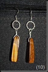 Tiger Eye Sterling Silver Earrings