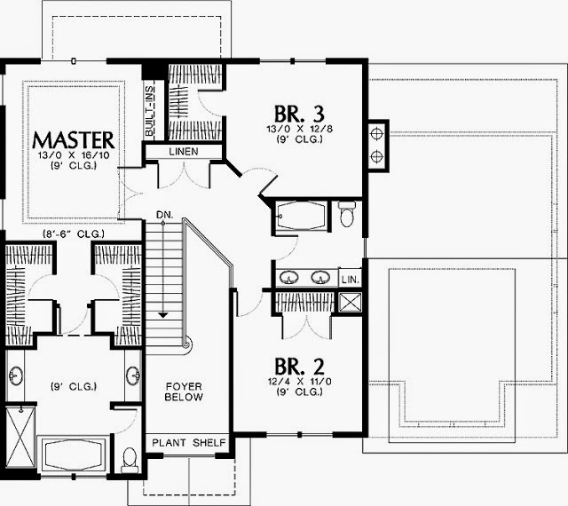  One  Story  House  Plans  with 2  Master  Suites  AyanaHouse