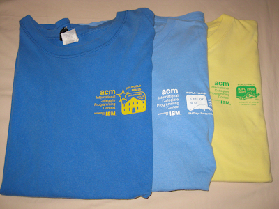 ACM-ICPC World Finals T-shirts