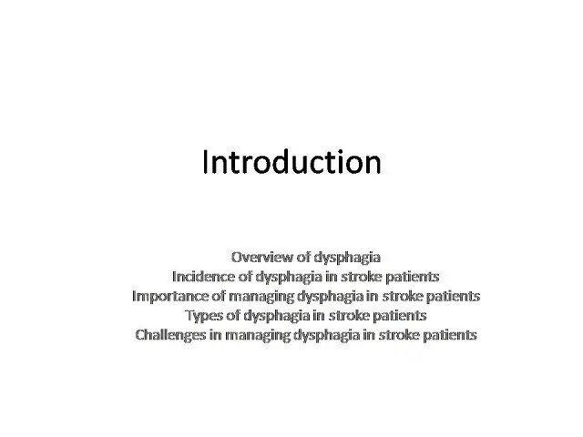 Management of dysphagia in stroke patients | Dysphagia & Speech Therapy
