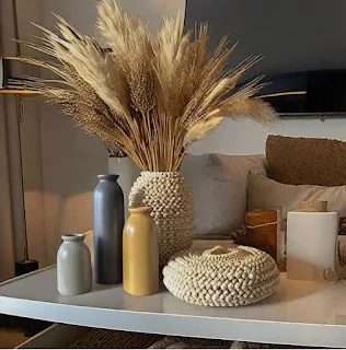 Warm color interior-vases