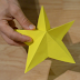 Origami vianočná hviezda