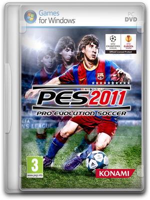 Capa PC Pro Evolution Soccer 2011 + Crack + Serial + Tradução 2010 Completo