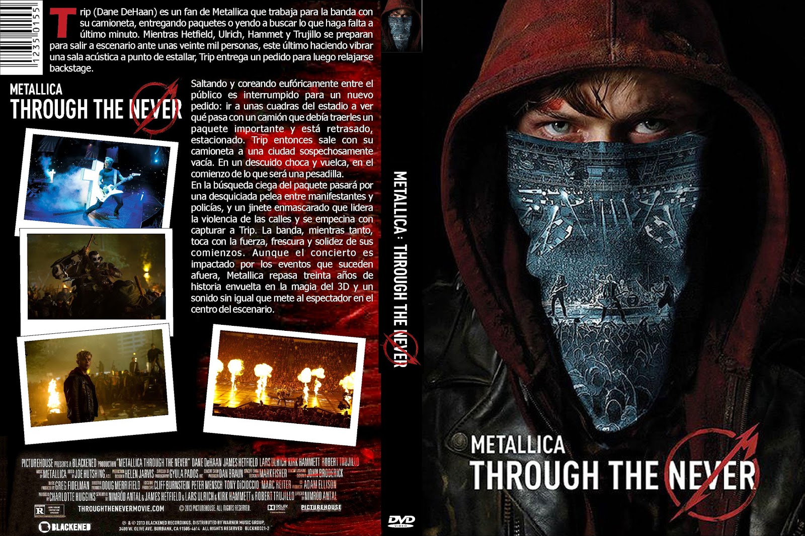 Capa DVD Metallica Through The Never