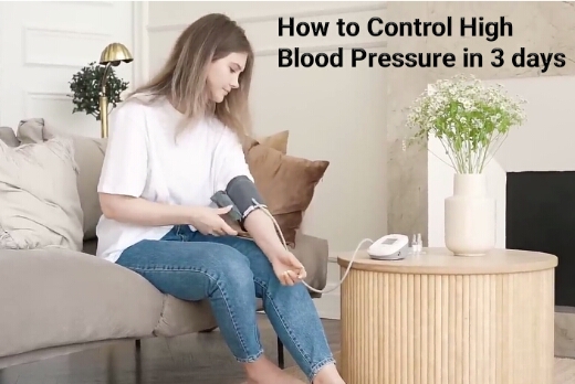 How to control high blood pressure in 3 days