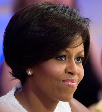 short black hairstyles pictures. Michelle Obama short black