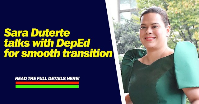 Sara Duterte talks with DepEd for smooth transition