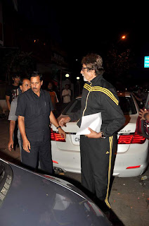 Amitabh Bachchan snapped with Salim Merchant