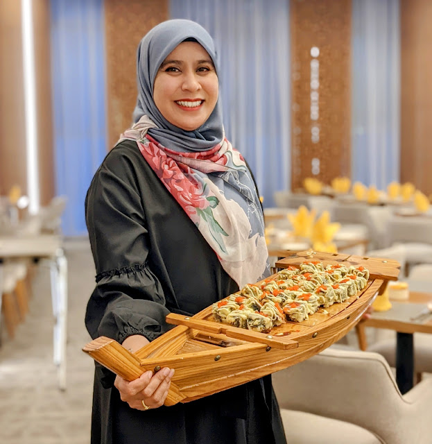 Hidangan Bufet Fusion Japanese Antipasto di Restoran Royale Songket Mardhiyyah Hotel & Suites