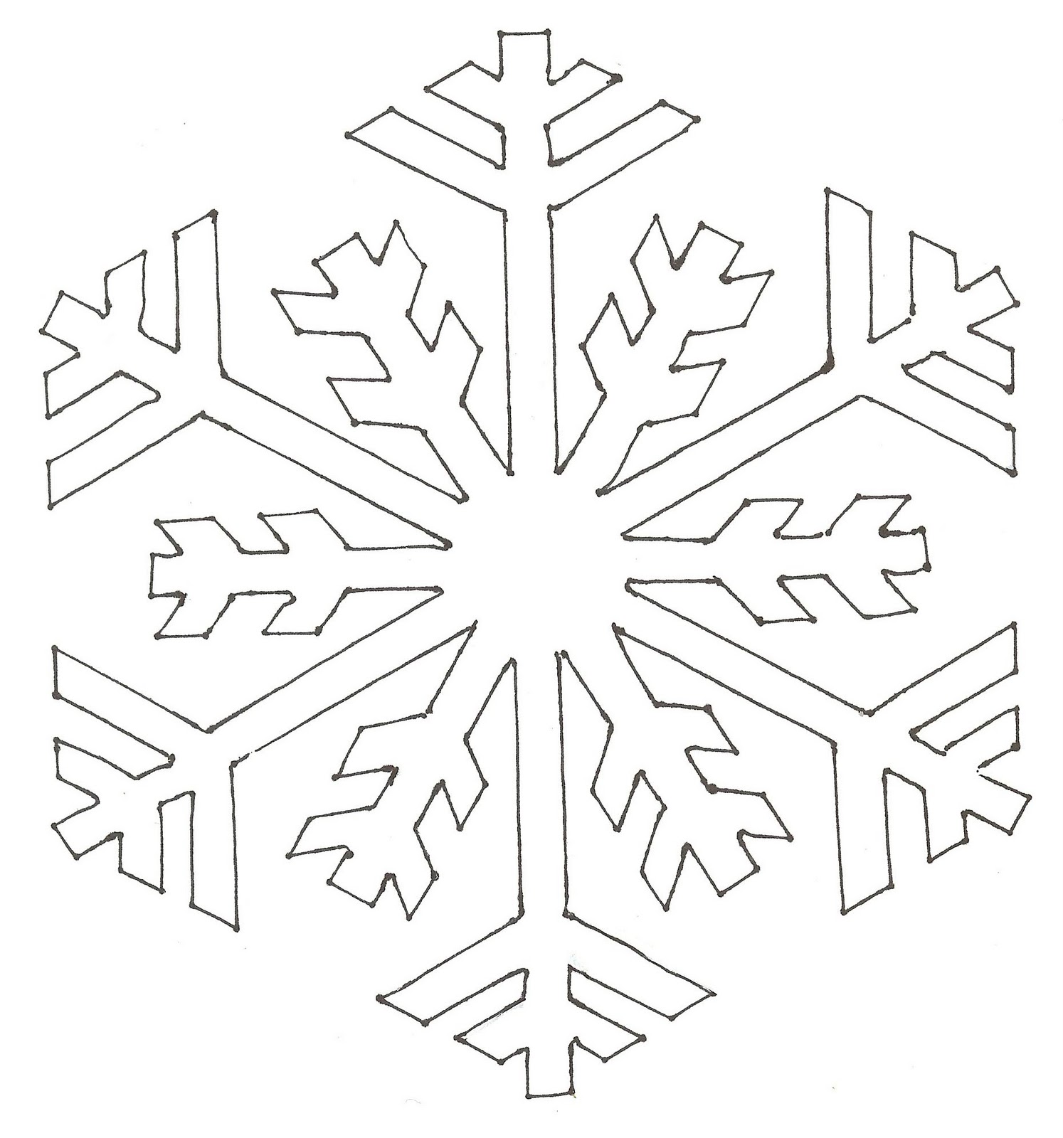 snowflake+pattern