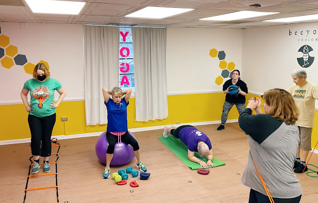 Small group personal training at Bee Yoga Fusion