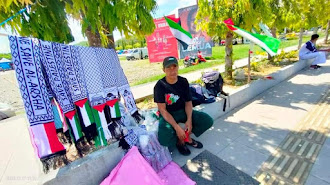 Aksi Bela Palestina di Belopa Membawa Berkah Bagi Pedagang Kecil Asal Jawa Barat Ini, Omzet Penjualannya Tak Sedikit