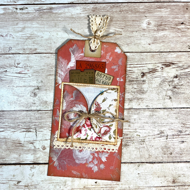 Vintage Tag With Pocket & Hidden Journaling Spot Inspired By BRebornArt&Healing