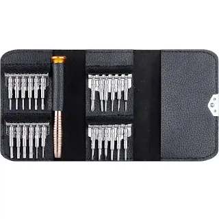 The 25 piece precision screwdriver set is ideal for small-scale jobs like computer, electronics and watches repair hown-store