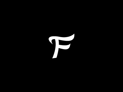 Wavy Letter F Gaming Concept Logo
